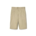 thumbnail image 1 of French Toast Boys School Uniform Adjustable Waist Twill Pleated Short (Little Boys & Big Boys), 1 of 2