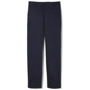 FRENCH TOAST Boys School Uniform Adjustable Waist Work Wear Finish Relaxed Fit Pants, Sizes 4-20, Slim, & Husky