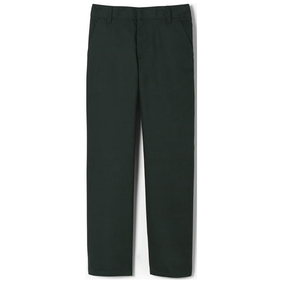 French Toast Boys School Uniform Adjustable Waist Work Wear Finish Relaxed Fit Pants, Sizes 4-20, Slim, & Husky