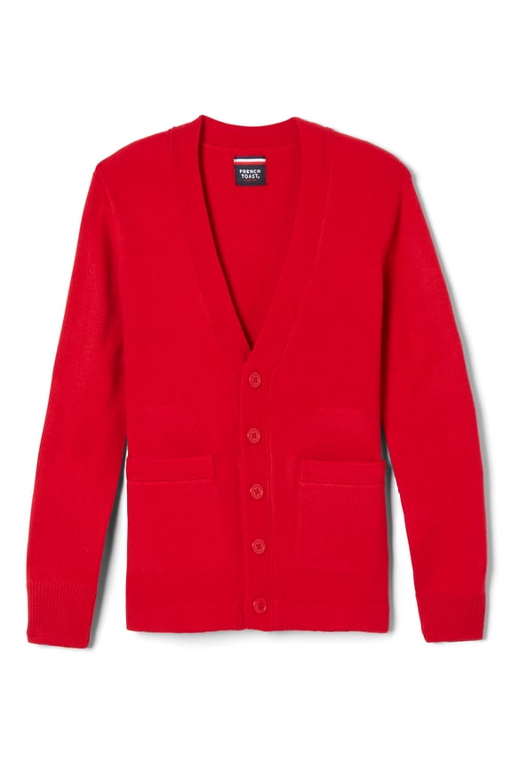 Boys School Uniform Anti-Pill V-Neck Cardigan Sweater (Little Boys & Big Boys)