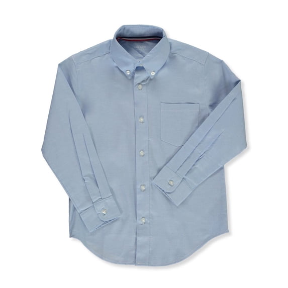 French Toast Boys School Uniform Long Sleeve Oxford Shirt, Sizes 4-20 & Husky