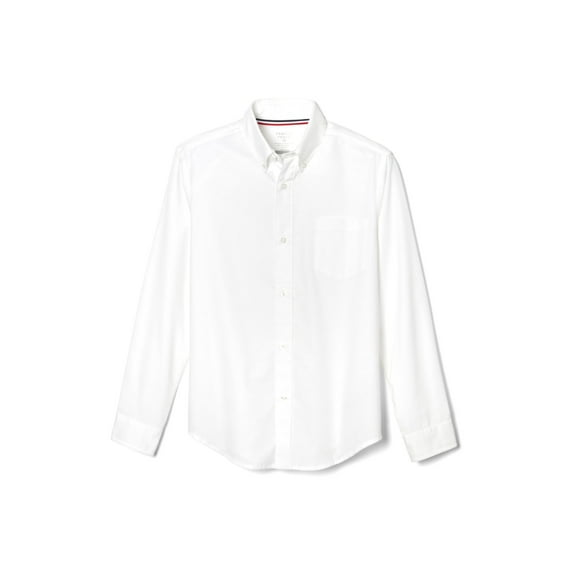 French Toast Boys School Uniform Long Sleeve Oxford Shirt, Sizes 4-20 & Husky