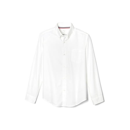 French Toast Boys School Uniform Long Sleeve Oxford Shirt, Sizes 4-20 & Husky