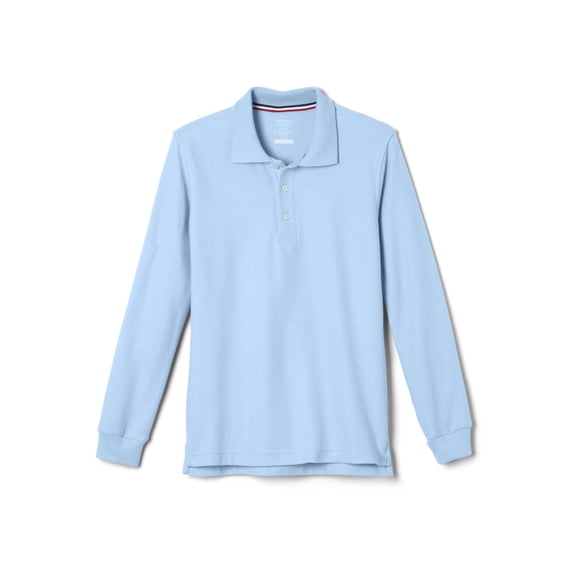 French Toast Boys School Uniform Long Sleeve Pique Polo Shirt, Sizes 4-20