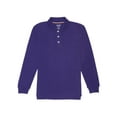 thumbnail image 1 of French Toast Boys School Uniform Long Sleeve Pique Polo Shirt, Sizes 4-20, 1 of 1