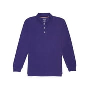French Toast Boys School Uniform Long Sleeve Pique Polo Shirt, Sizes 4-20
