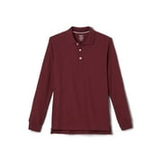 FRENCH TOAST Boys School Uniform Long Sleeve Pique Polo Shirt, Sizes 4-20