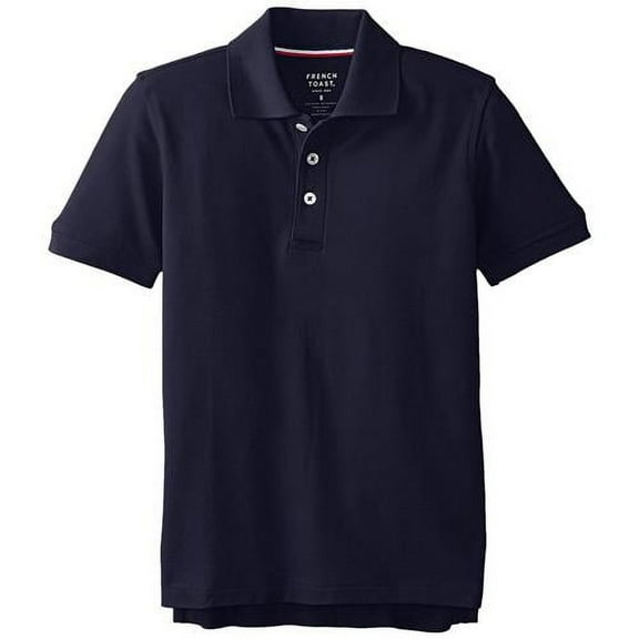 French Toast Boys School Uniform Short Sleeve Pique Polo Shirt, Sizes 4-20 & Husky