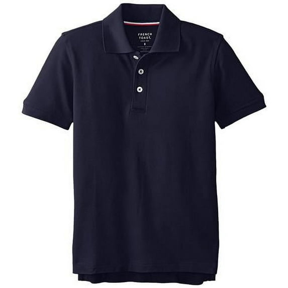 French Toast Boys School Uniform Short Sleeve Pique Polo Shirt, Sizes 4-20 & Husky