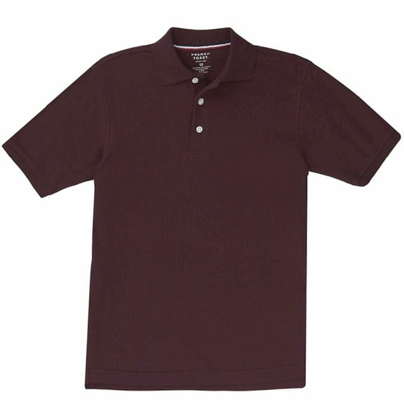 French Toast Boys School Uniform Short Sleeve Pique Polo Shirt, Sizes 4-20 & Husky