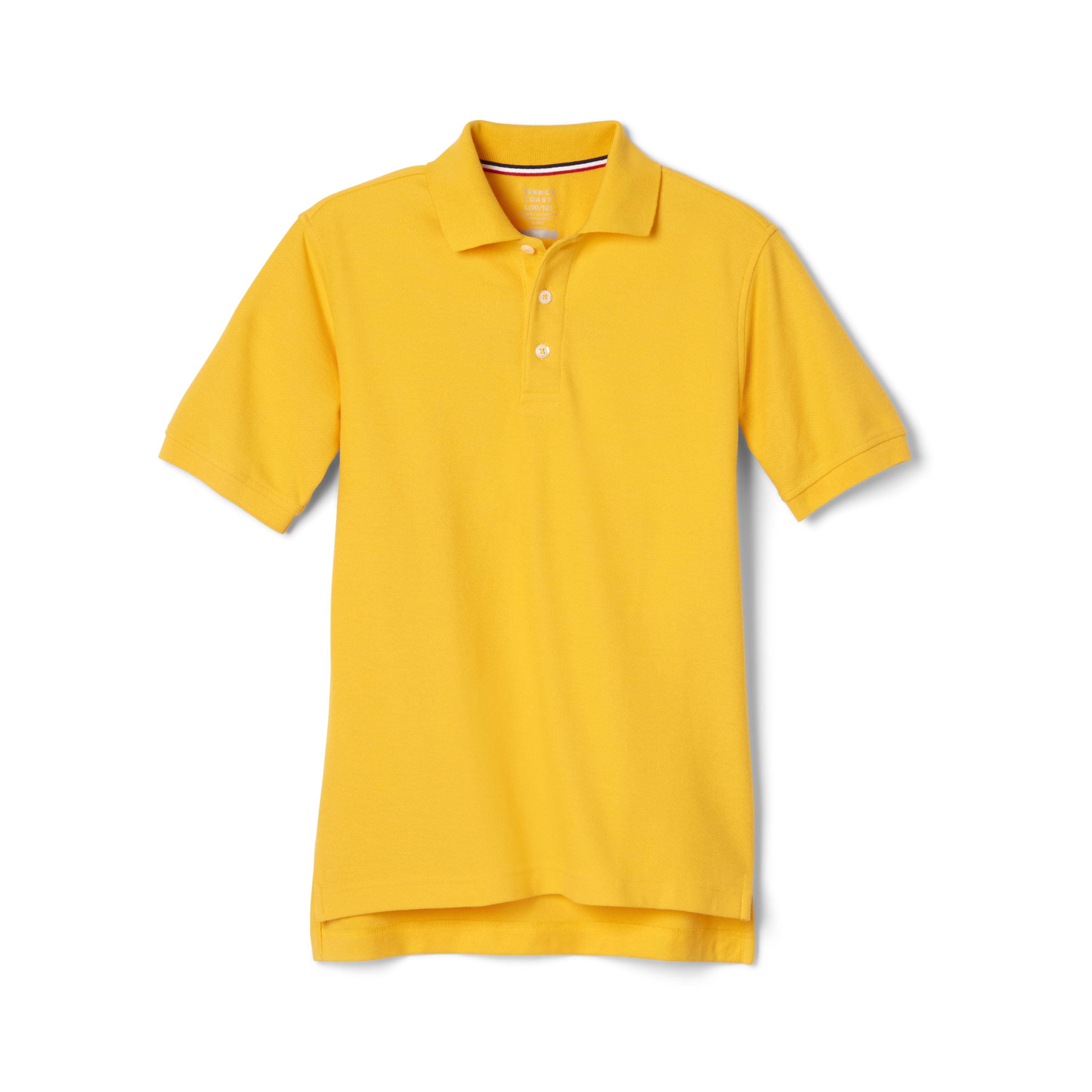 French Toast Boys School Uniform Short Sleeve Pique Polo Shirt, Sizes 4-20 & Husky