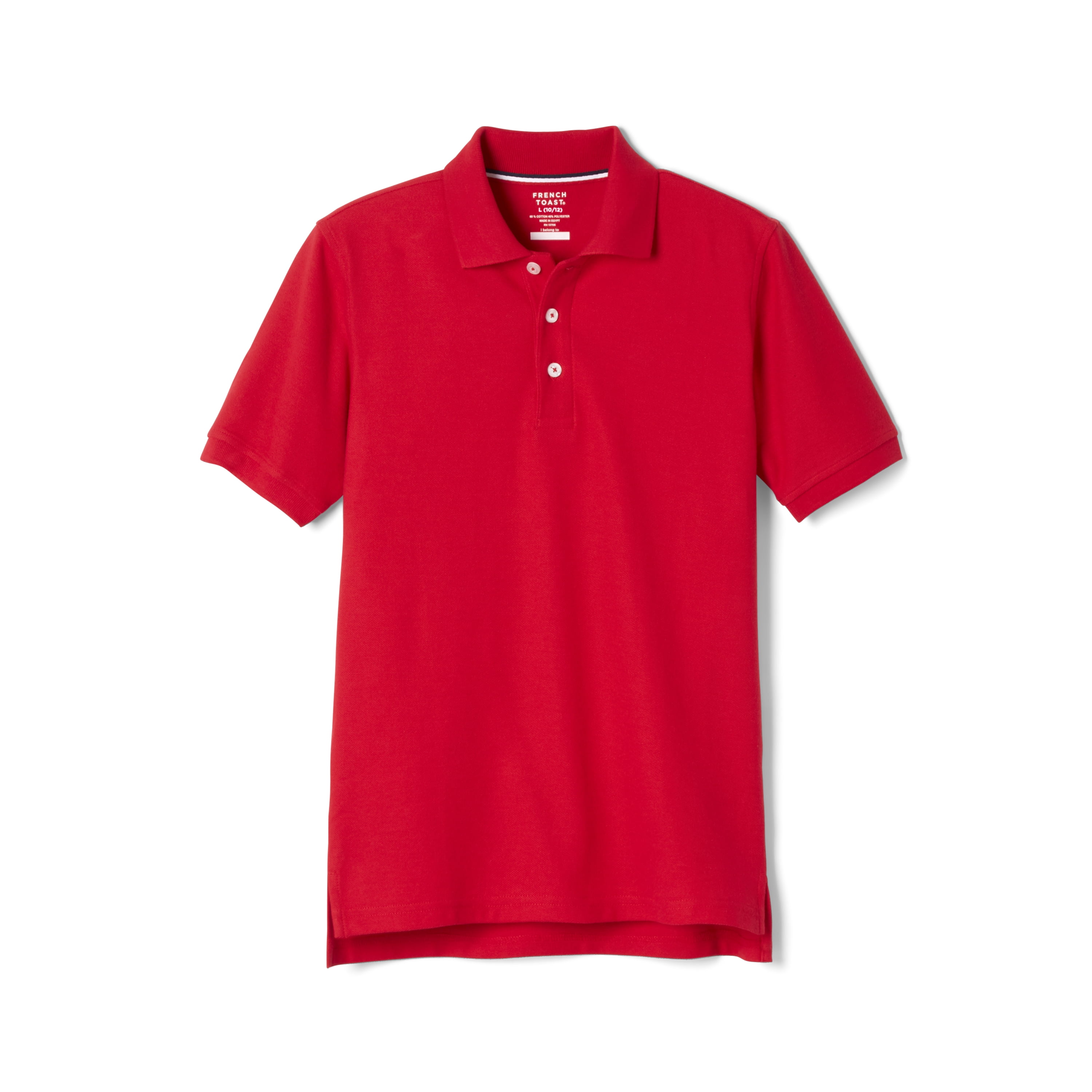 French Toast Boys School Uniform Short Sleeve Pique Polo Shirt, Sizes 4-20 & Husky