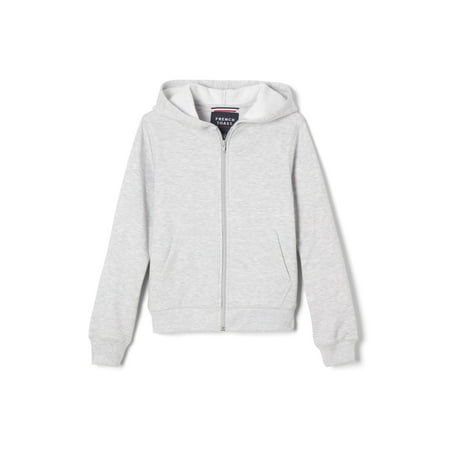 French Toast Boys School Uniform Zip Front Fleece Hoodie, Little Boys & Big Boys
