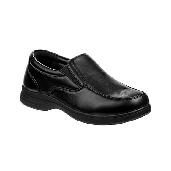 French Toast Boys Slip On Dress Shoes, Black, Size: 4