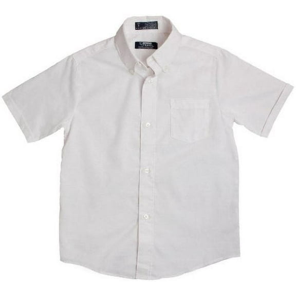 French Toast Boys White Short Sleeves Oxford Shirt - E9003 - White, 8