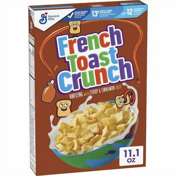 French Toast Crunch Breakfast Cereal, Syrup And Cinnamon Taste, 11.1 Oz - Pack of 2