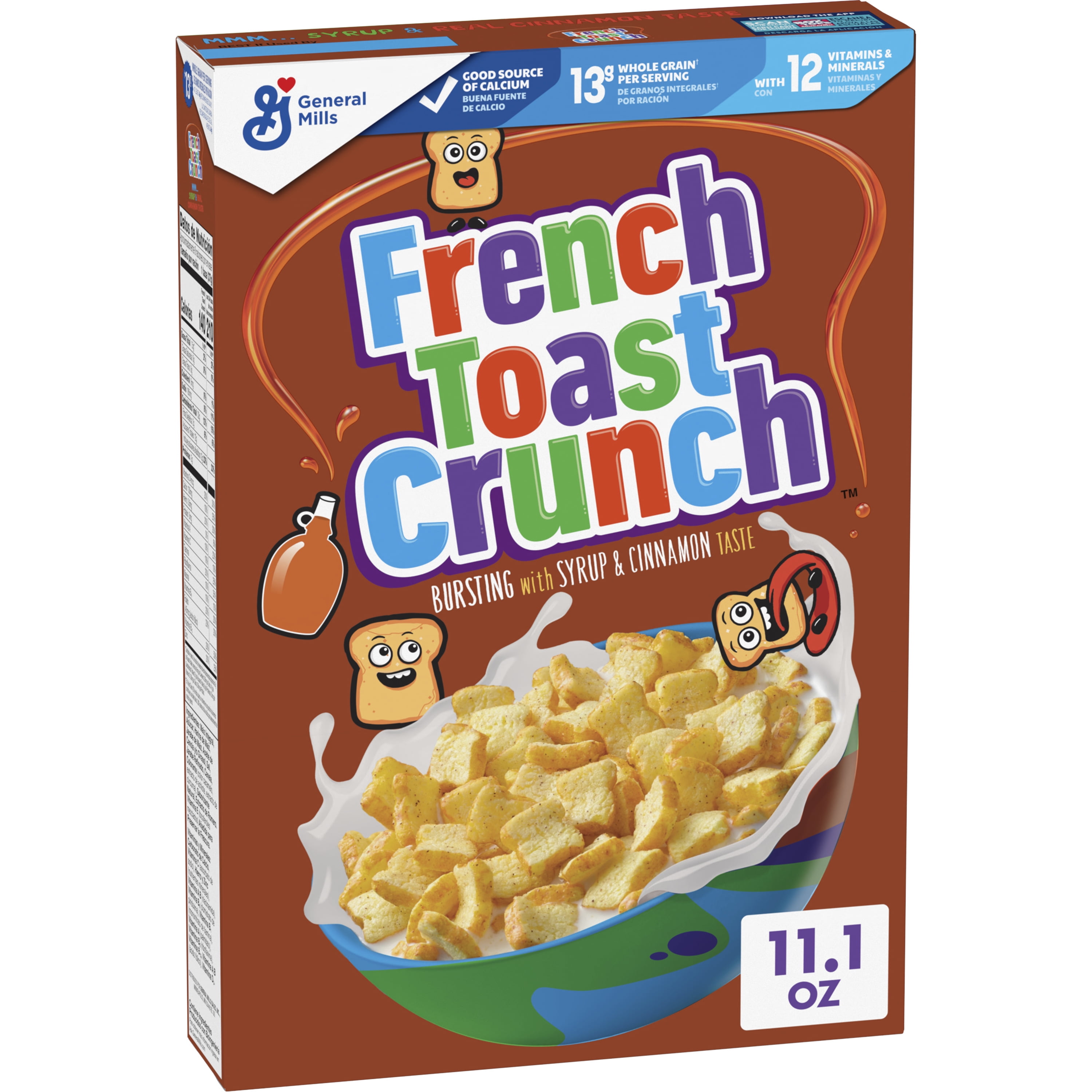 French Toast Crunch Sweetened Breakfast Cereal,Â 11.1 OZ Cereal Box