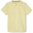 thumbnail image 1 of French Toast Girl's Short Sleeve Peter Pan Collar Blouse (Standard & Plus), Yellow, 10, 1 of 3