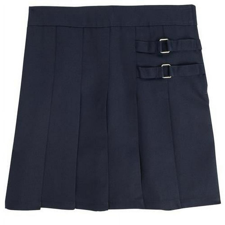 French Toast Girls 2T 4T Two Tab Pleated Scooter Navy 3T Walmart