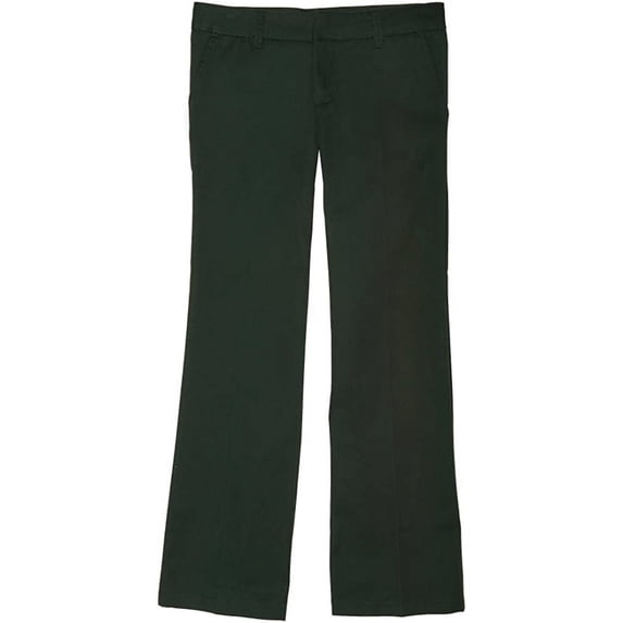 French Toast Girls 4-6X Adjustable Flat Front Twill Pant Hunter 6X