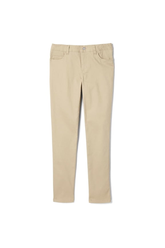 Girls 4-6X Adjustable Waist Stretch Twill Skinny Pants