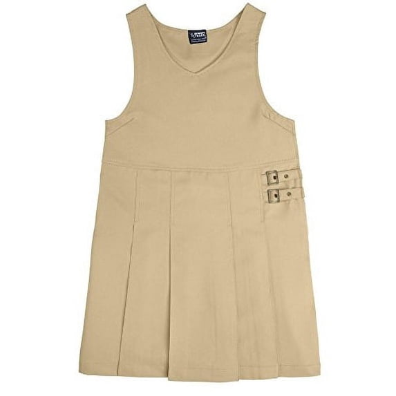 French Toast Girls 4-6X Double Buckle Tab Jumper (Khaki - 6X)
