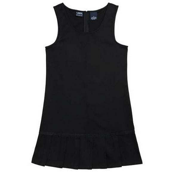 French Toast Girls 4-6X Pleated Hem Jumper Black 4