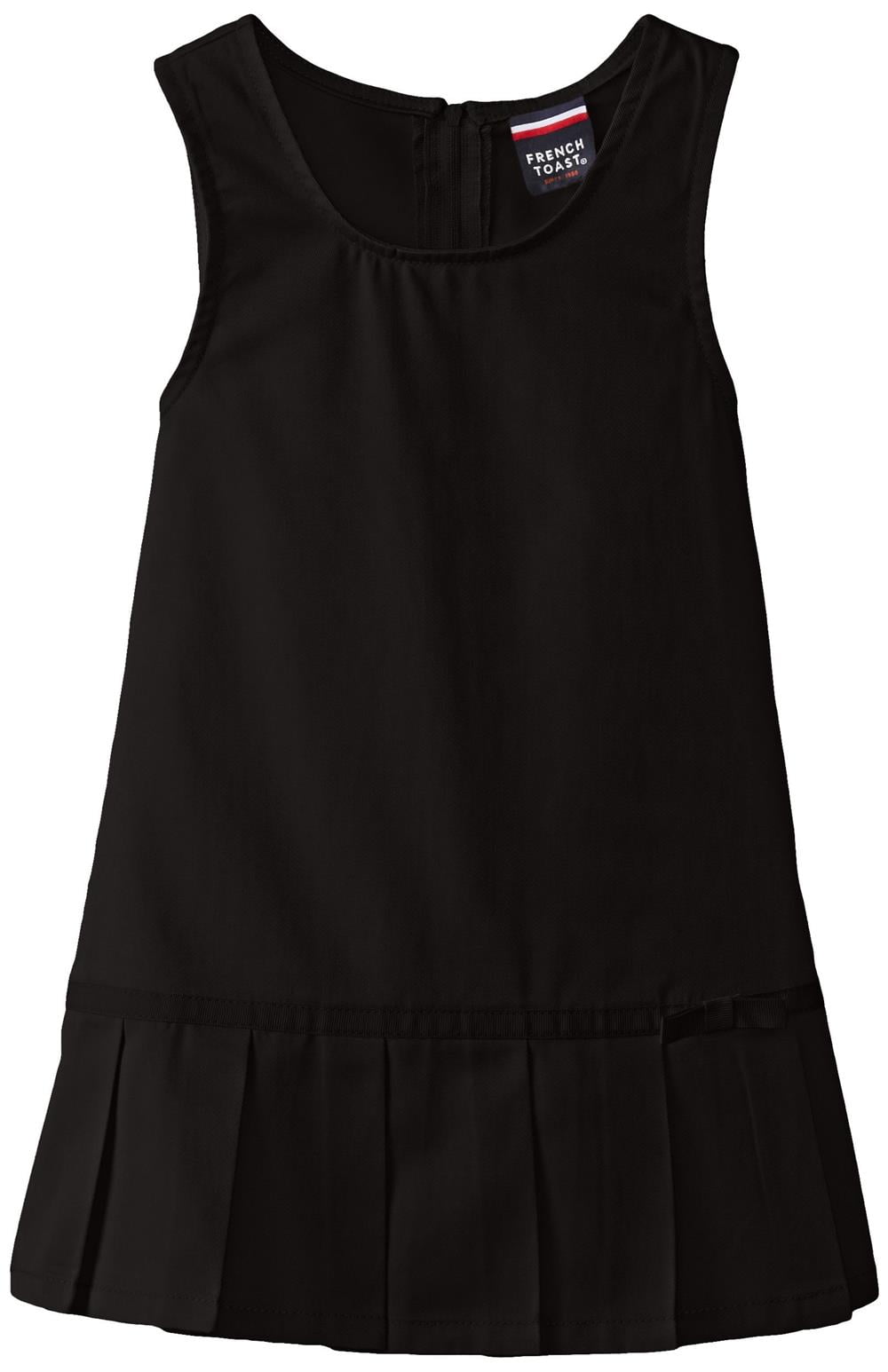 French Toast Girls 46X Pleated Hem Jumper Black 6