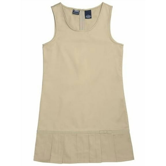 French Toast Girls 4-6X Pleated Hem Jumper (Khaki - 4)