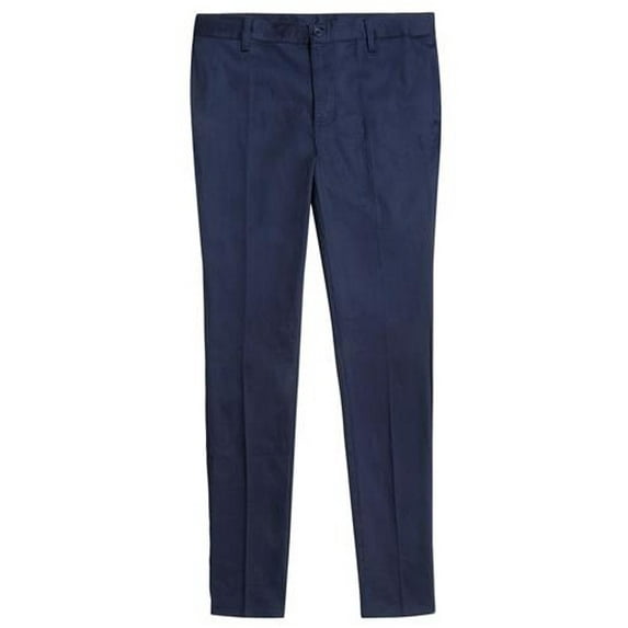 French Toast Girls' Little Stretch Twill Skinny Leg Pant with Pockets, School Uniforms for Kids and Teens 7 Navy