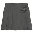 thumbnail image 1 of French Toast Girls 7-20 Two Tab Pleated Scooter Grey 10, 1 of 2