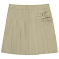 thumbnail image 1 of French Toast Girls 7-20 Two Tab Pleated Scooter (Khaki - 7), 1 of 2