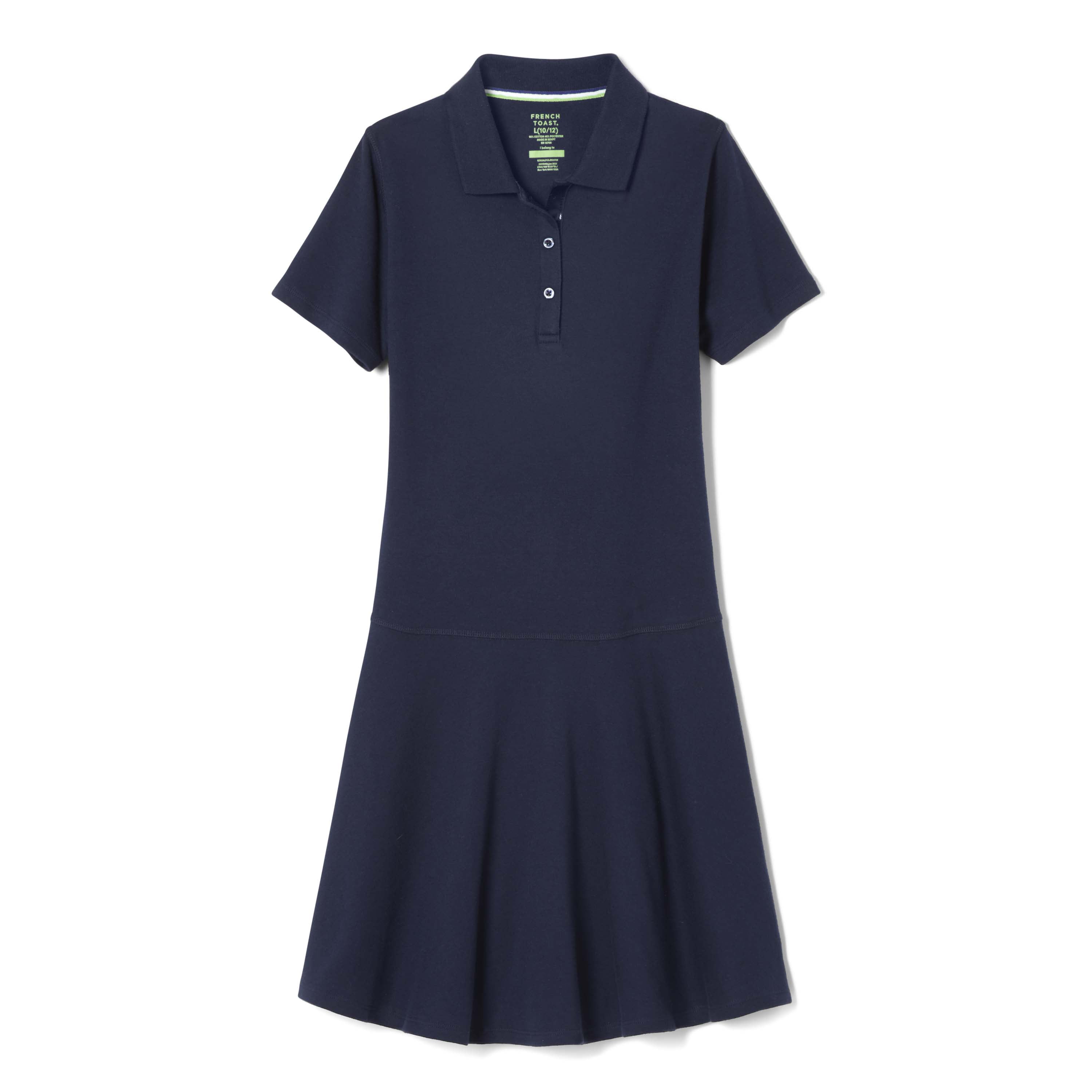 French Toast Girls Adaptive Polo Dress Navy Size XLarge
