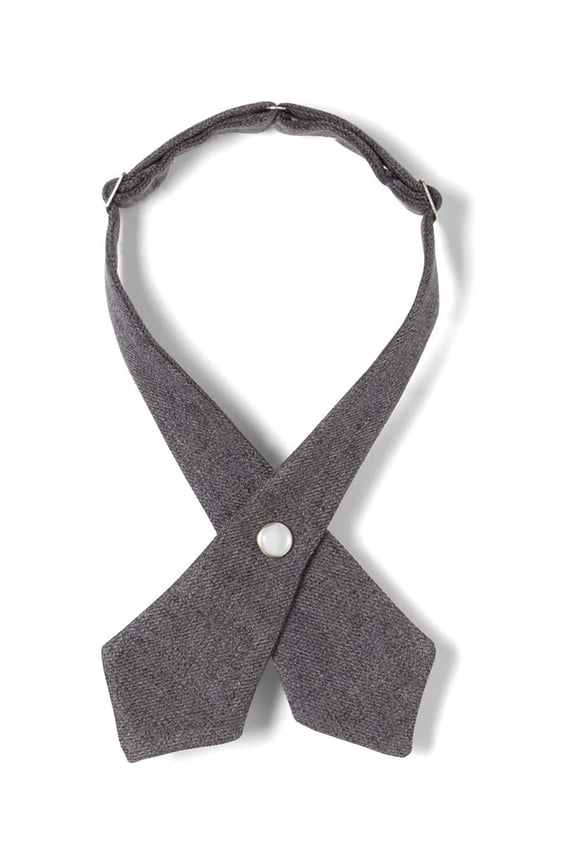 Girls Adjustable Solid Color Cross Tie