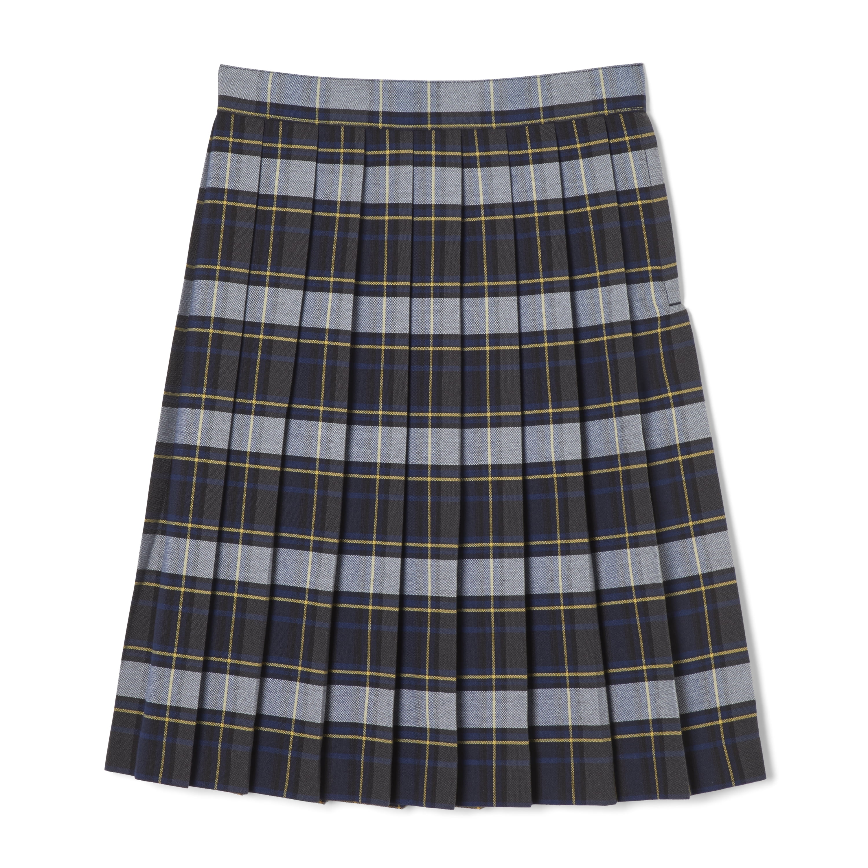 French Toast Girls Adjustable Waist Below The Knee Plaid Pleated Skirt Size W04