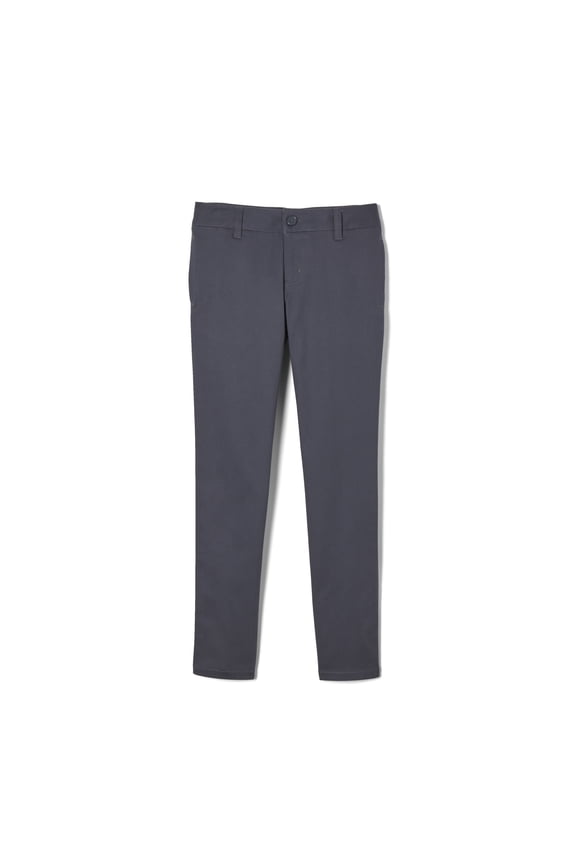 Girls Adjustable Waist Stretch Twill Skinny Pant