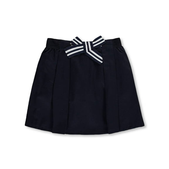 French Toast Girls' Bow Front Scooter Skirt - navy, 20 (Big Girls)