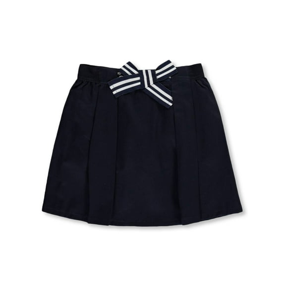 French Toast Girls' Bow Front Scooter Skirt - navy, 5 (Little Girls)