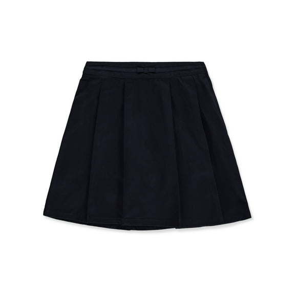 French Toast Girls' Bow Trim Scooter Skirt Color: navy Size: 6x