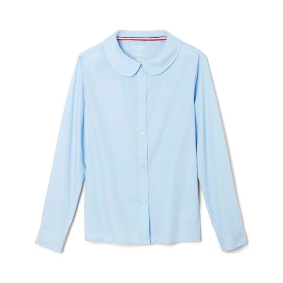 French Toast Girls Long Sleeve Peter Pan Collar Blouse