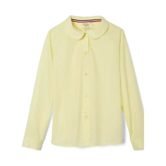 French Toast Girls Long Sleeve Peter Pan Collar Blouse