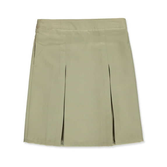 French Toast Girls' Longer Box Pleated Skirt Color: khaki Size: 7