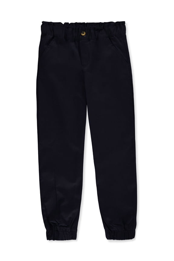 Girls' Paper Bag Joggers Color: navy Size: 12