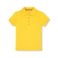 thumbnail image 1 of French Toast Girls' Picot Collar S/S Polo - gold, 3t (Toddler), 1 of 1