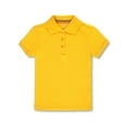 thumbnail image 1 of French Toast Girls' Picot Collar S/S Polo Color: gold Size: 4t, 1 of 1