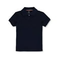 thumbnail image 1 of French Toast Girls' Picot Collar S/S Polo Color: navy Size: 14/16, 1 of 1