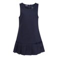thumbnail image 1 of French Toast Girls Pleated Hem Jumper with Ribbon Navy / 12, 1 of 7
