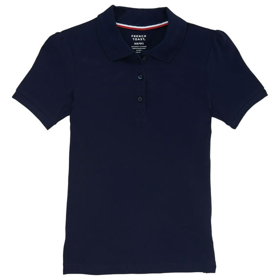French Toast Girls Plus School Uniform Short Sleeve Stretch Pique Polo Shirt, Sizes 12-20