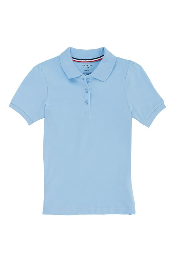 Girls Plus School Uniform Short Sleeve Stretch Pique Polo Shirt, Sizes 12-20