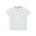 thumbnail image 1 of French Toast Girls' Plus Size S/S Peter Pan Fitted Shirt - white, 44.5, 1 of 4